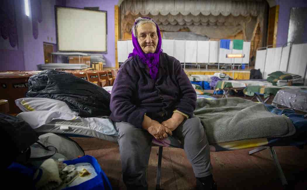 Ukraine. Newly displaced from Donetsk region receive support at transit hub