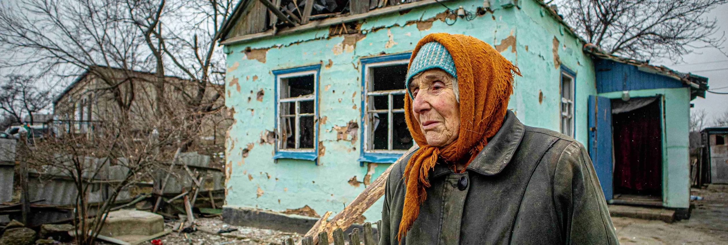 Ukraine. War-affected people in Donetsk region get help to repair their homes.
