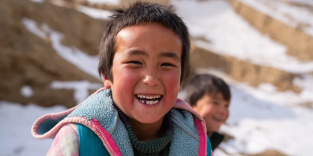 Arash, 7, is a student learning English at the Youth Centre in Bamyan, Afghanistan.